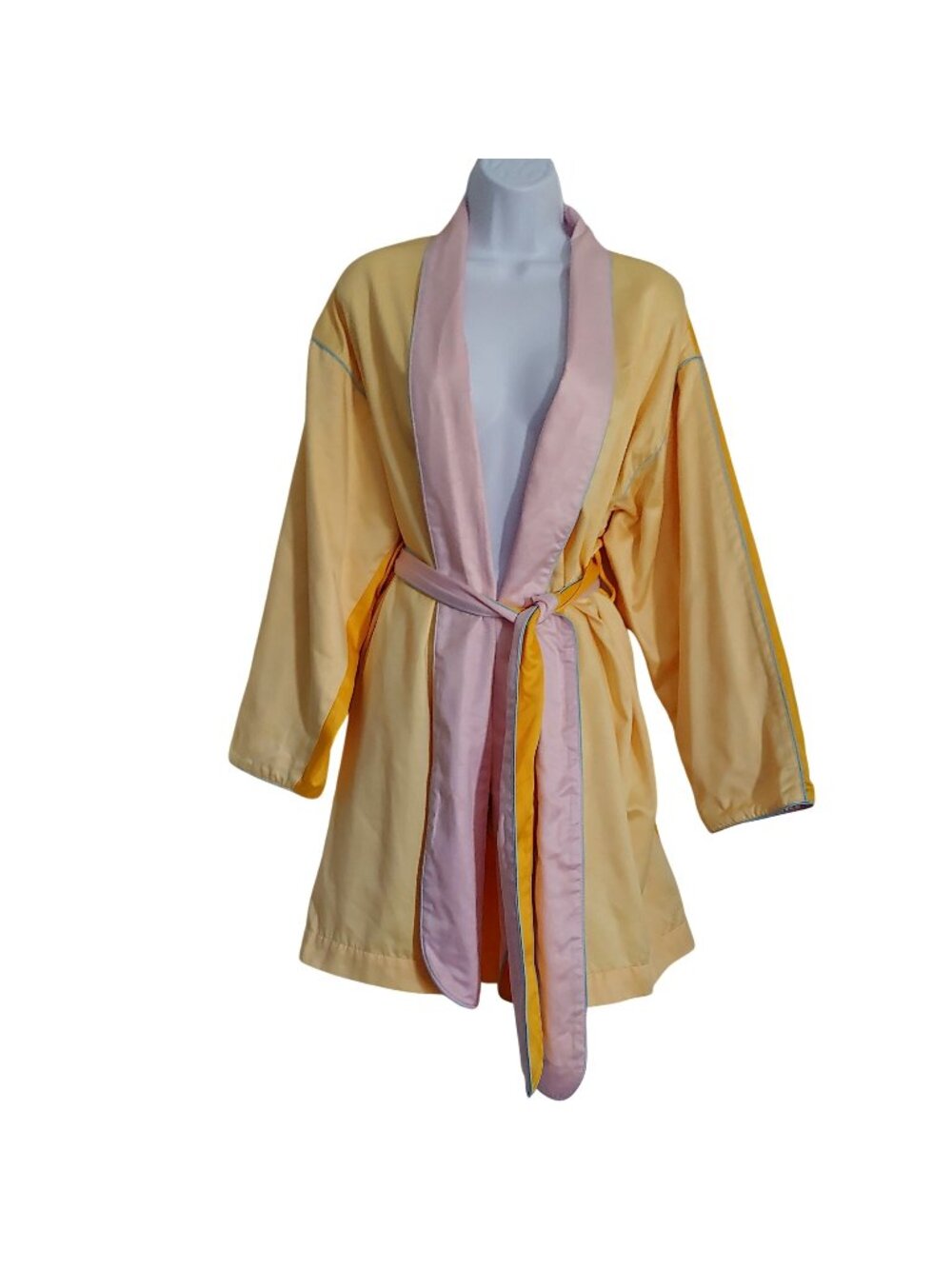 Vintage Fernando Sanchez Robe Loungewear Sleepwear Coquette Spa S Glam